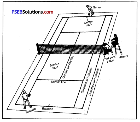 Lawn Tennis Game Rules - PSEB 10th Class Physical Education 2