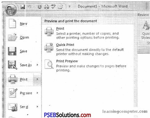PSEB 10th Class Computer Science Solutions Chapter 1 Office Tools