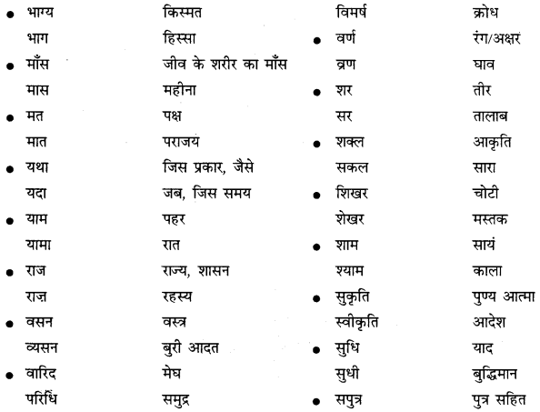 PSEB 10th Class Hindi Vyakaran समरूपी भिन्नार्थक शब्द 9