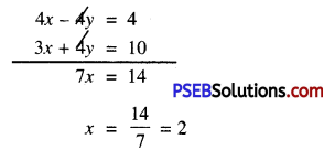 PSEB 10th Class Maths Solutions Chapter 3 Pair of Linear Equations in Two Variables Ex 3.4 2