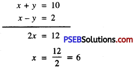 PSEB 10th Class Maths Solutions Chapter 3 Pair of Linear Equations in Two Variables Ex 3.6 10
