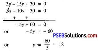 PSEB 10th Class Maths Solutions Chapter 3 Pair of Linear Equations in Two Variables Ex 3.7 3