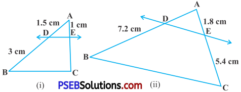 PSEB 10th Class Maths Solutions Chapter 6 Triangles Ex 6.2 1