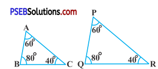 PSEB 10th Class Maths Solutions Chapter 6 Triangles Ex 6.3 1