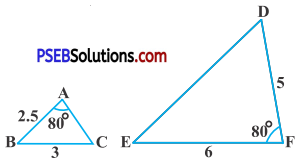 PSEB 10th Class Maths Solutions Chapter 6 Triangles Ex 6.3 5