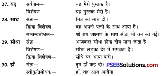 PSEB 12th Class Hindi Vyakaran पद-परिचय 6