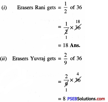 PSEB 6th Class Maths Solutions Chapter 5 Fractions Ex 5.1 11