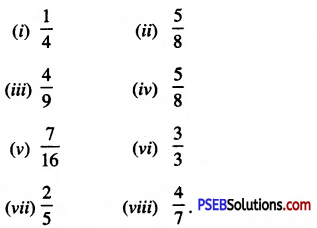 PSEB 6th Class Maths Solutions Chapter 5 Fractions Ex 5.1 2