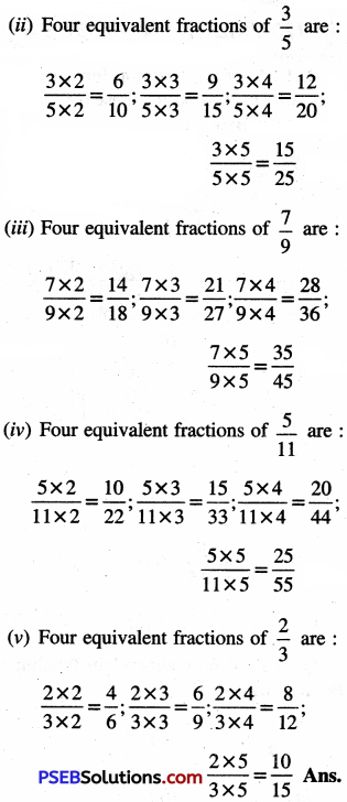 PSEB 6th Class Maths Solutions Chapter 5 Fractions Ex 5.3 4