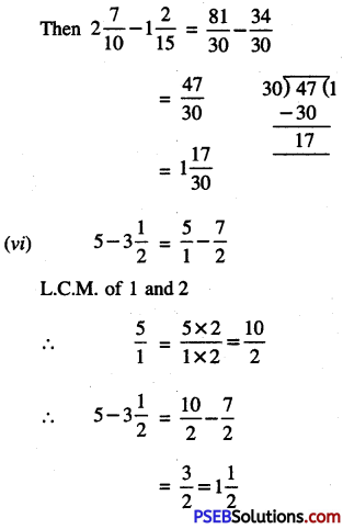 PSEB 6th Class Maths Solutions Chapter 5 Fractions Ex 5.5 20