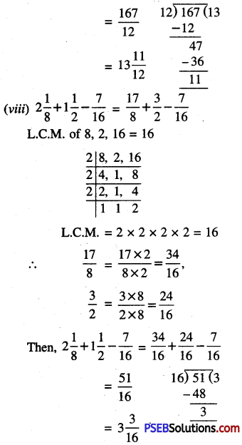 PSEB 6th Class Maths Solutions Chapter 5 Fractions Ex 5.5 22
