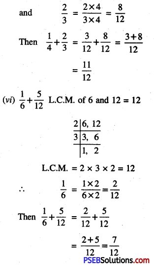 PSEB 6th Class Maths Solutions Chapter 5 Fractions Ex 5.5 3