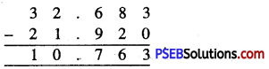 PSEB 6th Class Maths Solutions Chapter 6 Decimals Ex 6.4 13