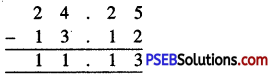 PSEB 6th Class Maths Solutions Chapter 6 Decimals Ex 6.4 4