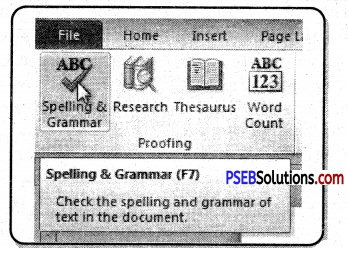 PSEB 7th Class Computer Notes Chapter 5 Microsoft Word Part-III 17