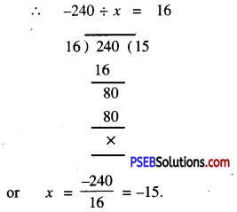 PSEB 7th Class Maths Solutions Chapter 1 Integers Ex 1.4 3