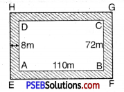 PSEB 7th Class Maths Solutions Chapter 11 Perimeter and Area Ex 11.4 2