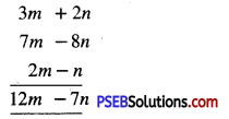 PSEB 7th Class Maths Solutions Chapter 12 Algebraic Expressions Ex 12.2 3