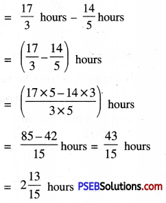 PSEB 7th Class Maths Solutions Chapter 2 Fractions and Decimals Ex 2.1 6a
