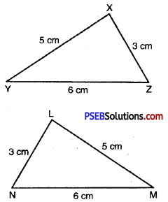 PSEB 7th Class Maths Solutions Chapter 7 Congruence of Triangles Ex 7.1 12