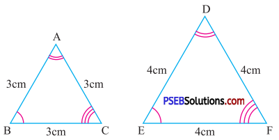 PSEB 7th Class Maths Solutions Chapter 7 Congruence of Triangles Ex 7.1 4