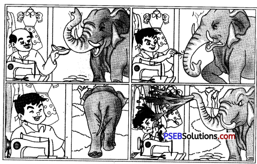 PSEB 9th Class English Reading Comprehension Unseen Picture Poster Based 2