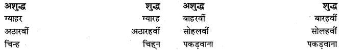 PSEB 9th Class Hindi Vyakaran वर्तनी 27
