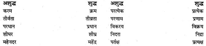 PSEB 9th Class Hindi Vyakaran वर्तनी 35
