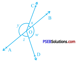 PSEB 9th Class Maths Solutions Chapter 6 Lines and Angles Ex 6.1 4