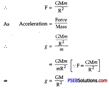 PSEB 9th Class Science Important Questions Chapter 10 Gravitation 5
