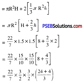 PSEB 10th Class Maths Solutions Chapter 13 Surface Areas and Volumes Ex 13.2 3