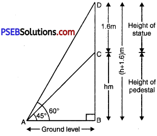 PSEB 10th Class Maths Solutions Chapter 9 Some Applications of Trigonometry Ex 9.1 10