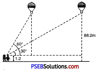 PSEB 10th Class Maths Solutions Chapter 9 Some Applications of Trigonometry Ex 9.1 19