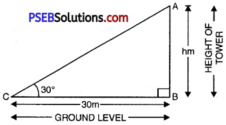 PSEB 10th Class Maths Solutions Chapter 9 Some Applications of Trigonometry Ex 9.1 6