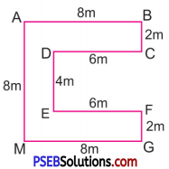 PSEB 6th Class Maths Solutions Chapter 12 Perimeter and Area Ex 12.1 5