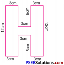 PSEB 6th Class Maths Solutions Chapter 12 Perimeter and Area Ex 12.2 8