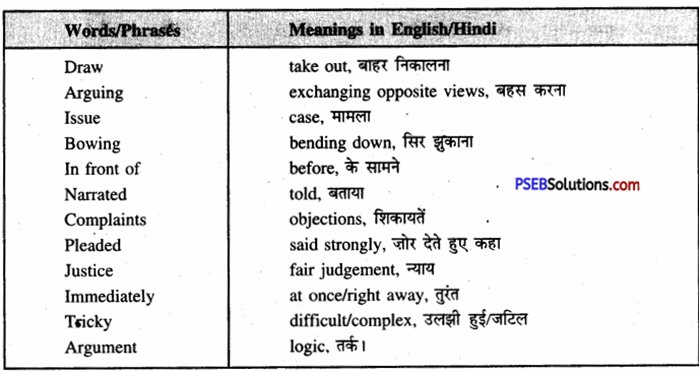 PSEB 7th Class English Solutions Chapter 1 Rent for Water 10
