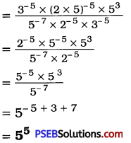 PSEB 8th Class Maths Solutions Chapter 12 Exponents and Powers Ex 12.1 2