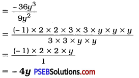 PSEB 8th Class Maths Solutions Chapter 14 Factorization Ex 14.3 2