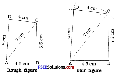 PSEB 8th Class Maths Solutions Chapter 4 Practical Geometry Ex 4.1 1