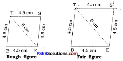 PSEB 8th Class Maths Solutions Chapter 4 Practical Geometry Ex 4.1 4