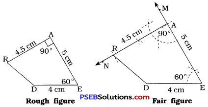 PSEB 8th Class Maths Solutions Chapter 4 Practical Geometry Ex 4.4 1