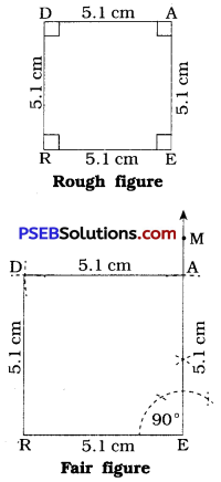 PSEB 8th Class Maths Solutions Chapter 4 Practical Geometry Ex 4.5 1