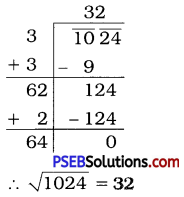 PSEB 8th Class Maths Solutions Chapter 6 Squares and Square Roots Ex 6.4 10