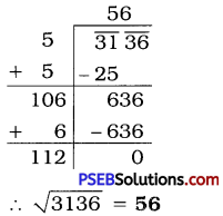 PSEB 8th Class Maths Solutions Chapter 6 Squares and Square Roots Ex 6.4 11