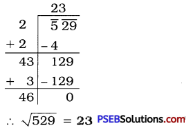 PSEB 8th Class Maths Solutions Chapter 6 Squares and Square Roots Ex 6.4 4