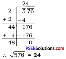 PSEB 8th Class Maths Solutions Chapter 6 Squares and Square Roots Ex 6.4 9