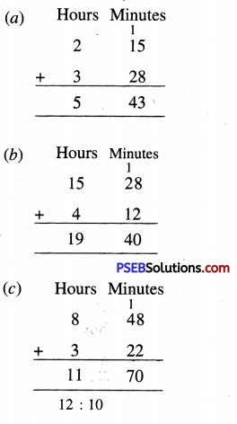 PSEB 4th Class Maths Solutions Chapter 6 Time Ex 6.3 1