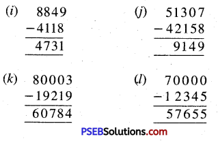 PSEB 5th Class Maths Solutions Chapter 2 Fundamental Operations on Numbers Ex 2.1 3