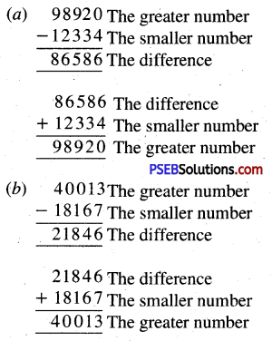 PSEB 5th Class Maths Solutions Chapter 2 Fundamental Operations on Numbers Ex 2.1 4
